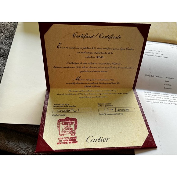 Cartier LOVE ring rose gold size 61 width 5.5mm - Picture 3 of 11